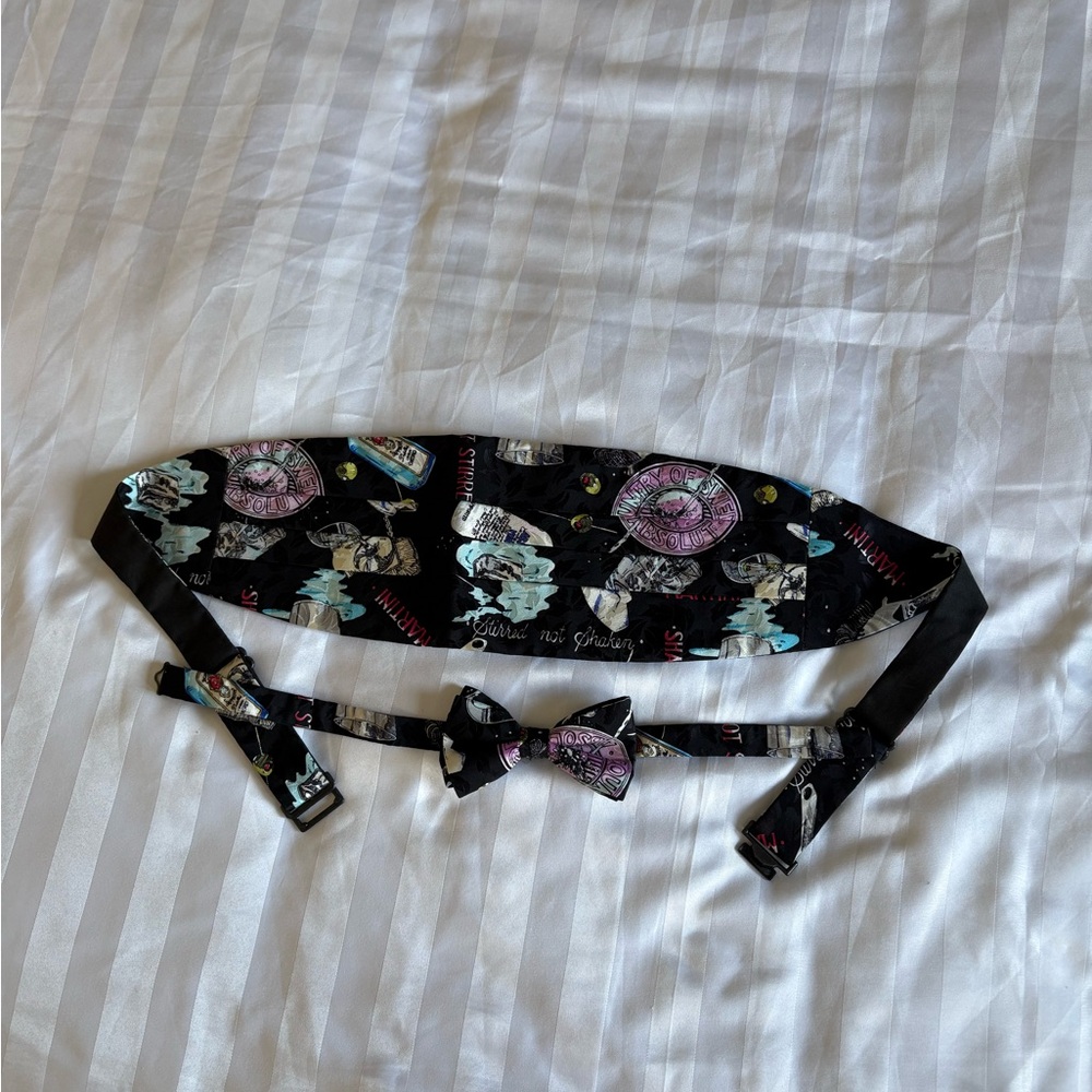 Cummerbund and bow tie
